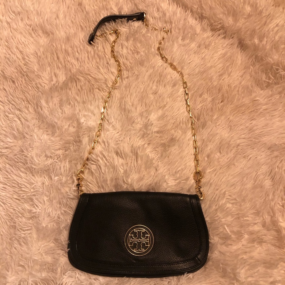 💥SALE Tory Burch Darcy crossbody black gold purse